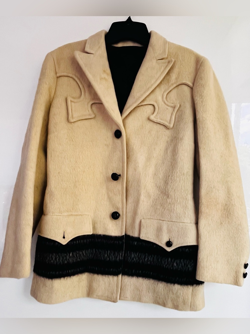Miller Western Wear Vintage Wool Striped Blanket Jacket